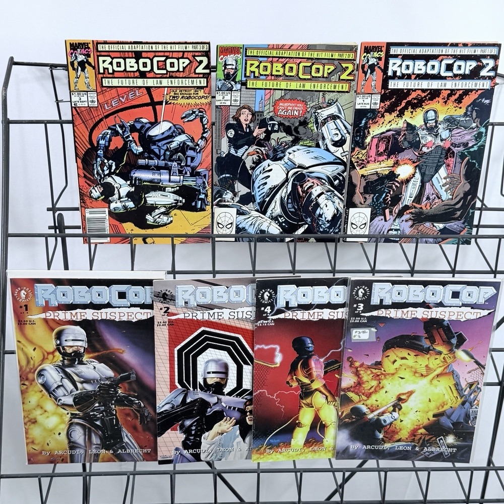 RoboCop Prime Suspect 1-4 & Movie Adaptation 1-2‎ Lot Ed-209 Key